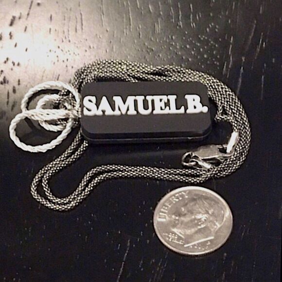 SAMUEL B Sterling Silver Popcorn Necklace Oxidized Caviar Chain 20” NWT - Picture 6 of 9